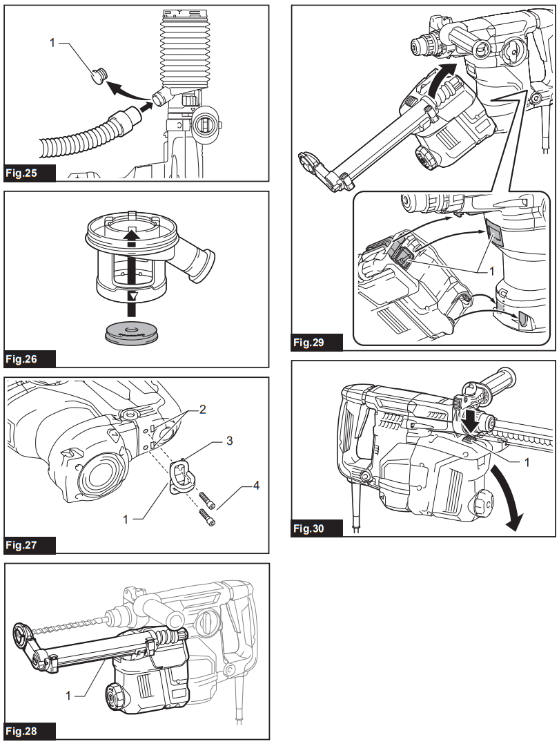 Makita HR3011FC Combination Hammer - Fig.4