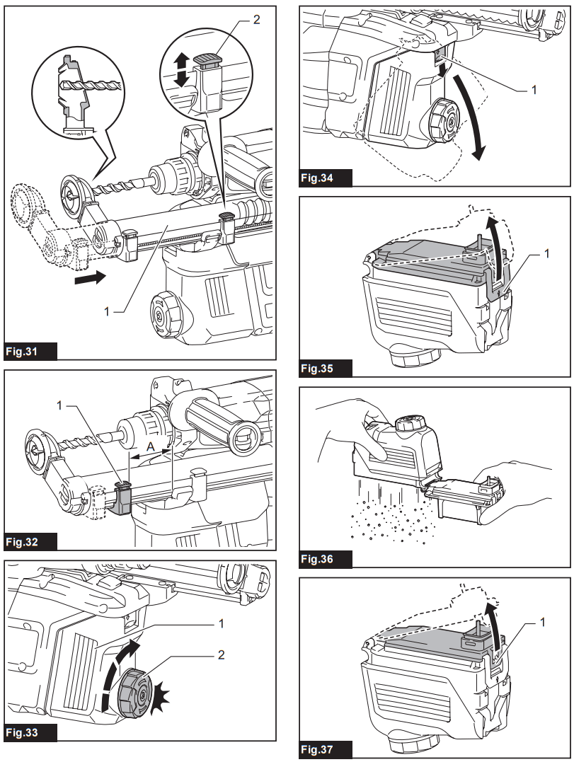 Makita HR3011FC Combination Hammer - Fig.5