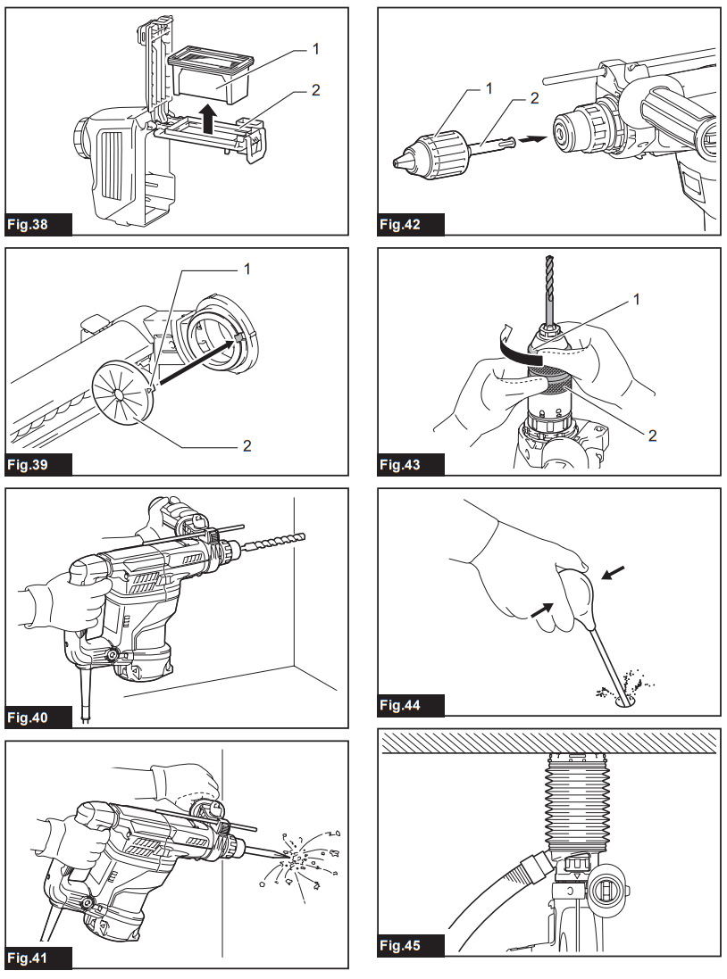 Makita HR3011FC Combination Hammer - Fig.6