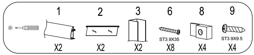 Quadrant Shower Enclosure - assembly