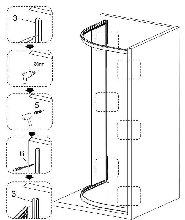 Quadrant Shower Enclosure - external 3