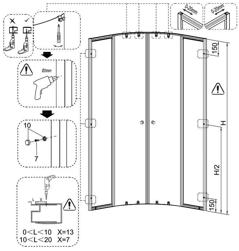Quadrant Shower Enclosure - external 7