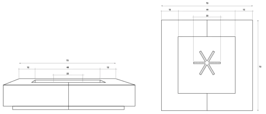 PRISM HARDSCAPES Fuego Concrete Rock Fire Table-1