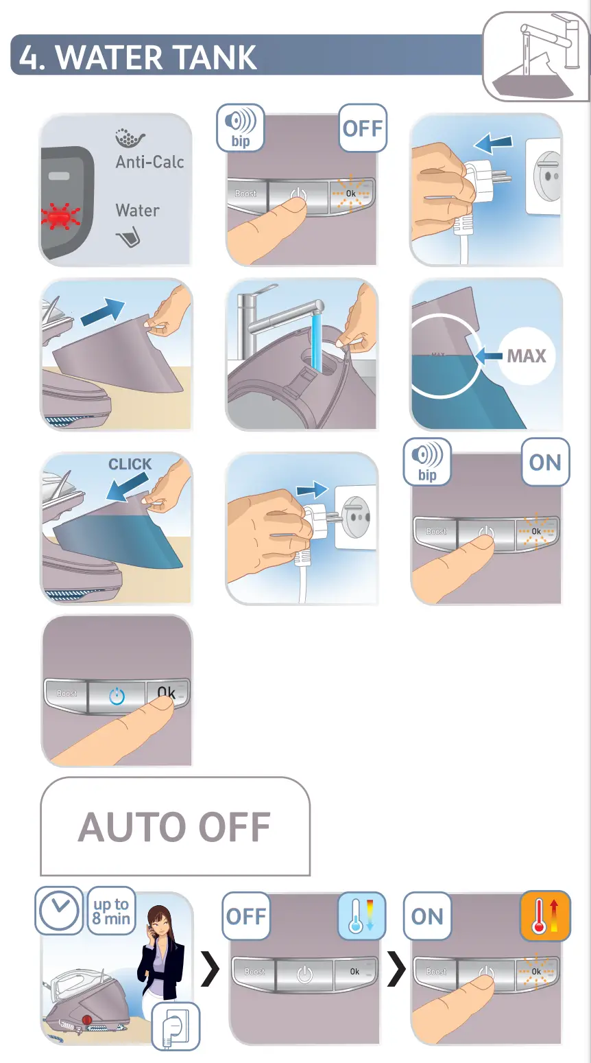 Tefal GV9711 Pro Express Ultimate II Steam Iron - fig 8