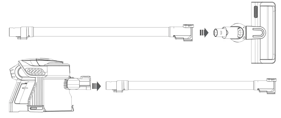 womow Cordless Vacuum Cleaner - Re-install the components