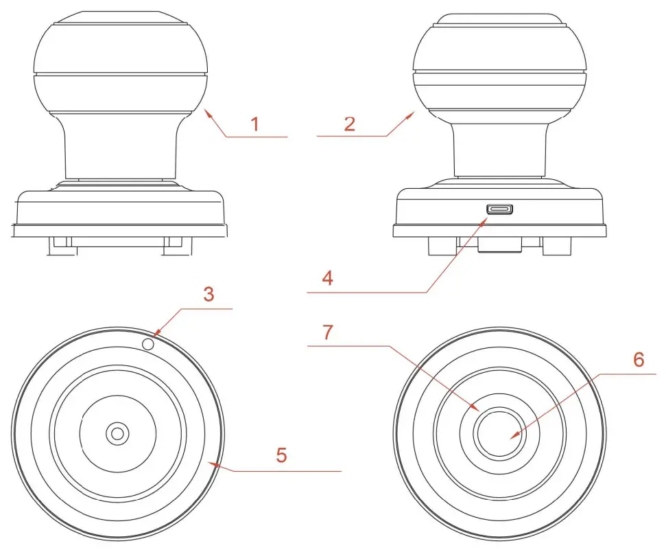 GeekTale K01 Fingerprint Lock - Ribbon