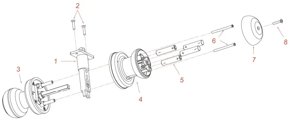 GeekTale K01 Fingerprint Lock - direction of opening the door)