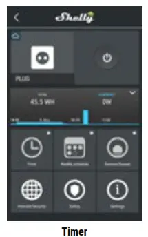 Shelly 1PM WiFi Relay Switch with Power Metering - Settings