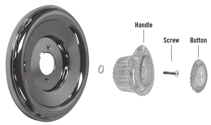 EVERBILT 88601 Posi Temp Moen Acrylic Handle - handle