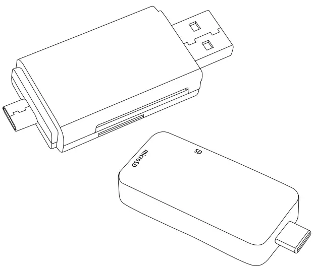 hama 00200127 OTG &amp USB C Card Reader