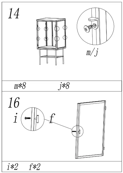UNBRANDED ZQ-W68743734 Retro Black Fluted Glass High Cabinet Storage Side Board - 10