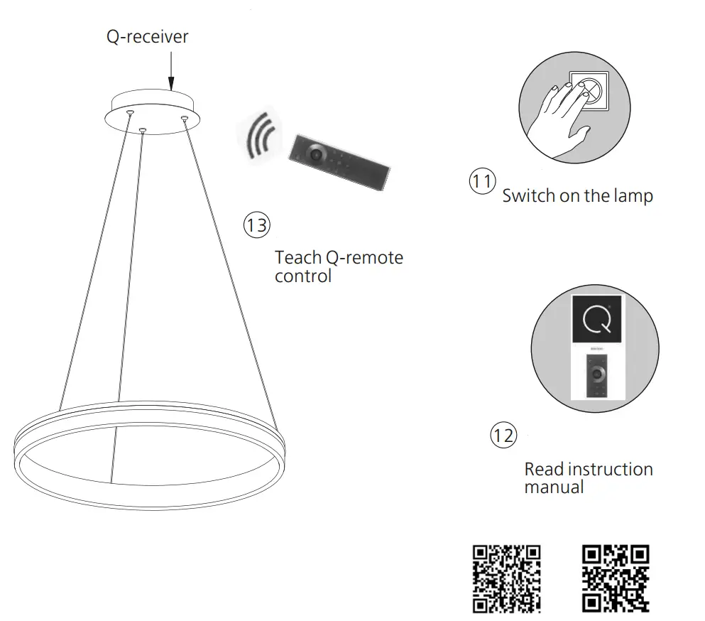 Paul Neuhaus 8411 Q-Vito LED Pendant Light-6