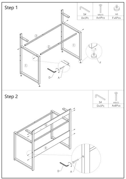 Minecraft-D01-CD011-46.4-Inch-Rectangular-Black-MDF-4