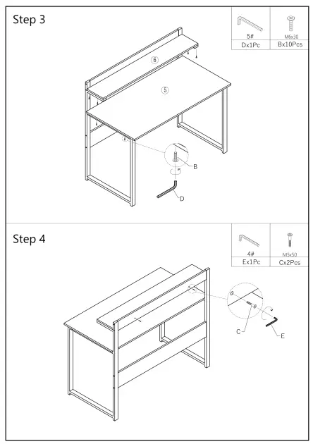 Minecraft-D01-CD011-46.4-Inch-Rectangular-Black-MDF-5