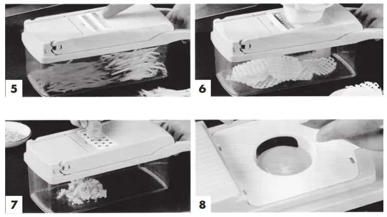 SHAQ B425166 Vegetable Chopper - BLADE & ACCESSORY FEATURES 2