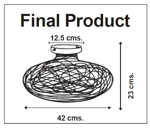 QAZQA 104533 Sarella CL 1 Black Oval Ceiling Lamp 2