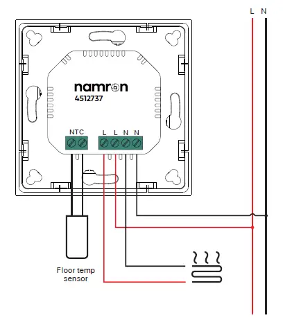 namron-4512737-Touch-Zigbee-16A-Thermostat-Instruction-fig-2