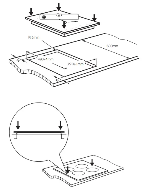 Electrolux EHI321BEA 30cm UltimateTaste 300 2 Zone Induction Cooktop - INSTALLATION INSTRUCTIONS