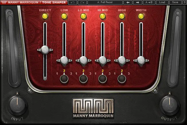 WAVES Manny Marroquin Tone Shaper - Controls