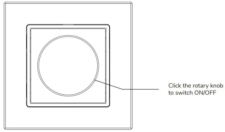 HOFTRONIC 4406554 Wireless Wall Dimmer Rotary Design - Figure 1
