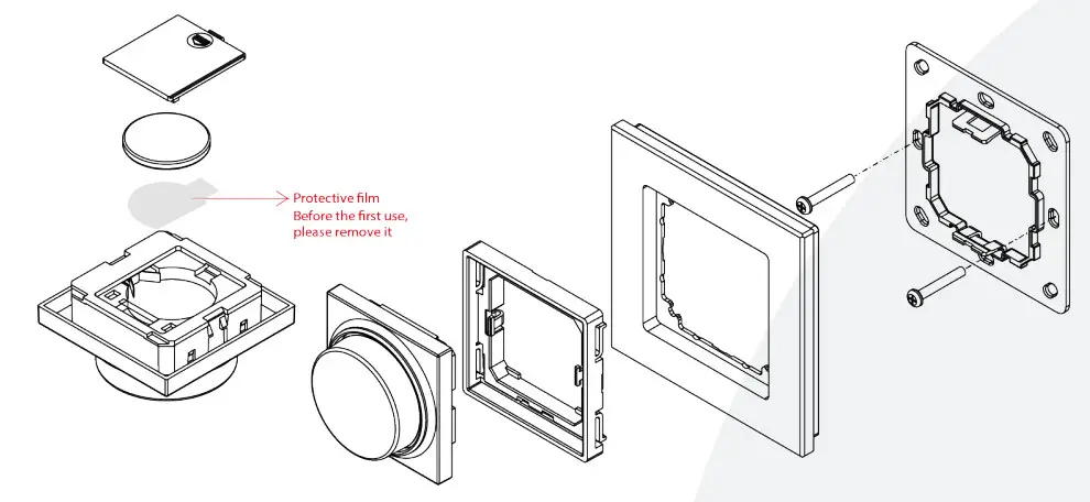 HOFTRONIC 4406554 Wireless Wall Dimmer Rotary Design - Figure 4