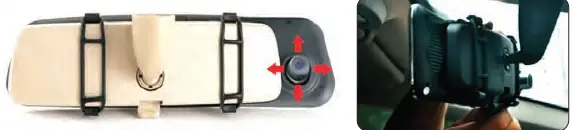 Pyle PLDVRCAM74 Dash Cam Rearview DVR Monitor - 5