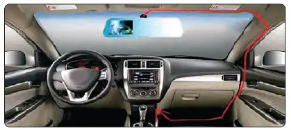 Pyle PLDVRCAM74 Dash Cam Rearview DVR Monitor - 6