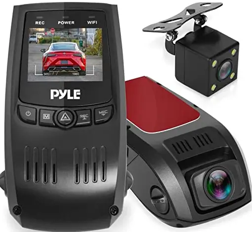 Pyle PLDVRCAM74 Dash Cam Rearview DVR Monitor