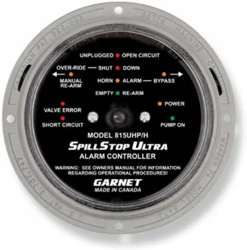 GARNET 815-UHP Alarm Controller with Hose Protection A01