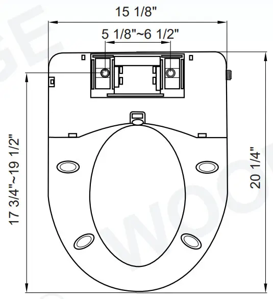 WOODBRIDGE BID01 Smart Toilet Seat - Figure 7