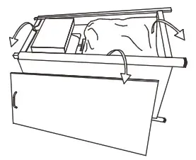 electriQ EQODHFLGR Pyramid Flame Tower Outdoor Gas Patio Heater - ASSEMBLY