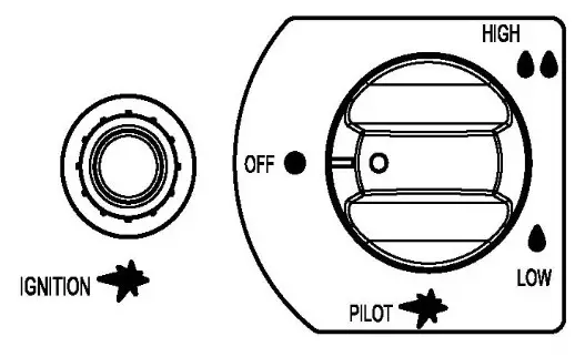 electriQ EQODHFLGR Pyramid Flame Tower Outdoor Gas Patio Heater - LIGHT THE PILOT