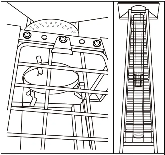 electriQ EQODHFLGR Pyramid Flame Tower Outdoor Gas Patio Heater - STEP 11