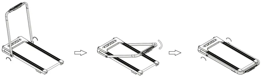 Kahomvis FYC-QPW9-318BK Black Steel 2 in 1 Foldable Electric Treadmill - Fig 7