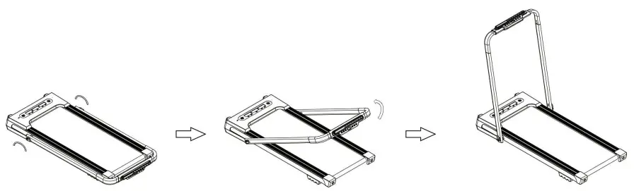 Kahomvis FYC-QPW9-318BK Black Steel 2 in 1 Foldable Electric Treadmill - Fig 8