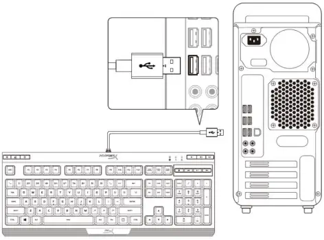 HyperX HX-KB5ME2-US Alloy Core RGB Membrane Gaming Keyboard-FIG4