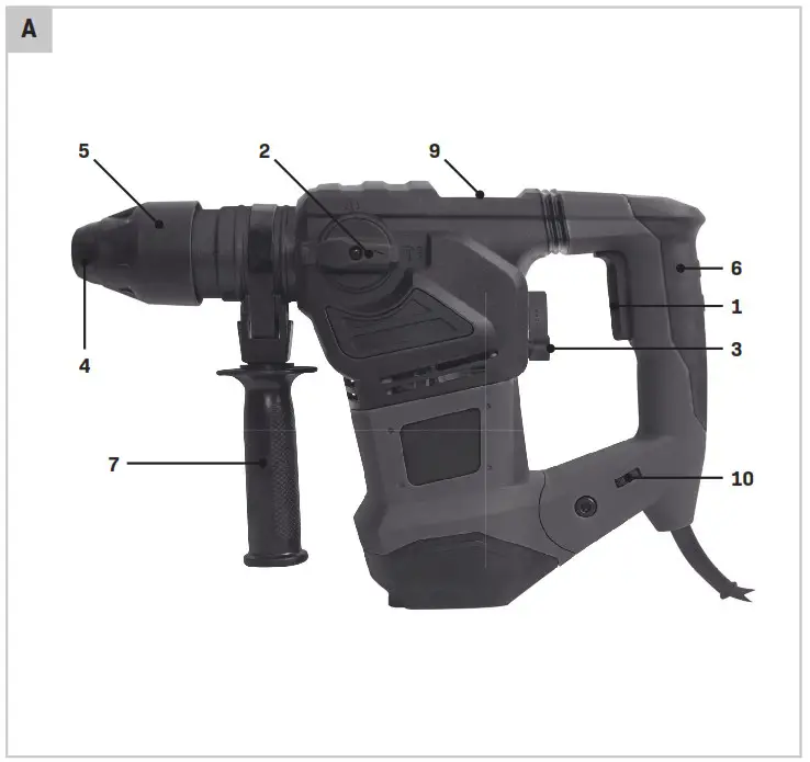 VONROC RH505AC Rotary Hammer - Product Overview 1