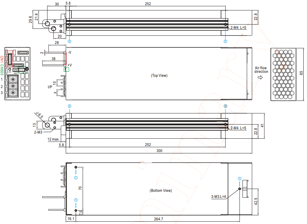 MEAN WELL NSP 1600 1600W Power Supply with Single Output - FIGURE12