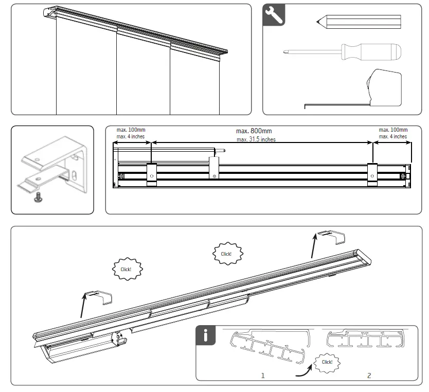 SelectBlinds Panel Track with Motorization -01