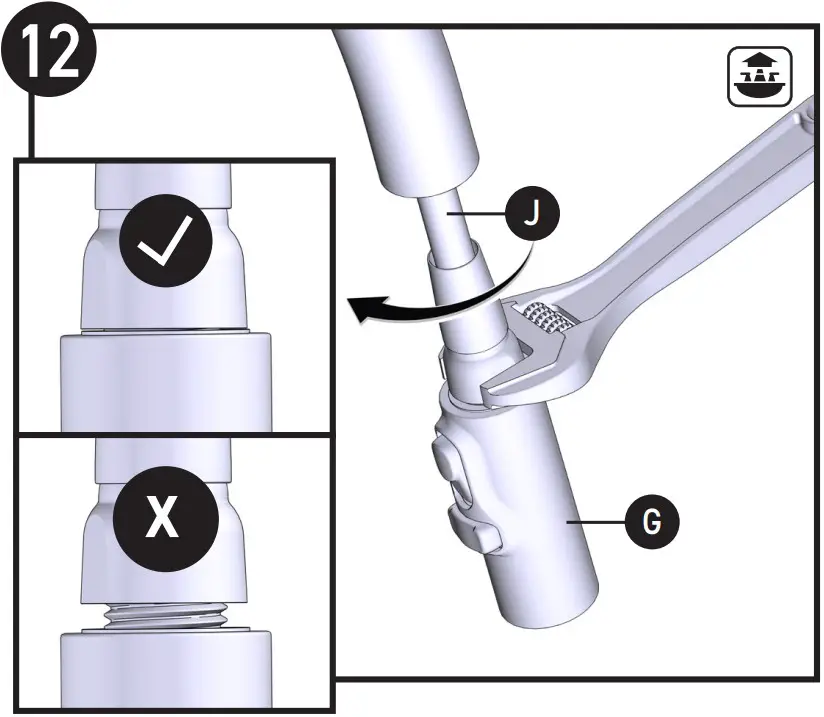 MOEN 5622BL Kitchen Sink Faucets Single Lever Pull Out Spout Hot and Cold Water Mixers - Figure 14