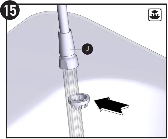 MOEN 5622BL Kitchen Sink Faucets Single Lever Pull Out Spout Hot and Cold Water Mixers - Figure 17