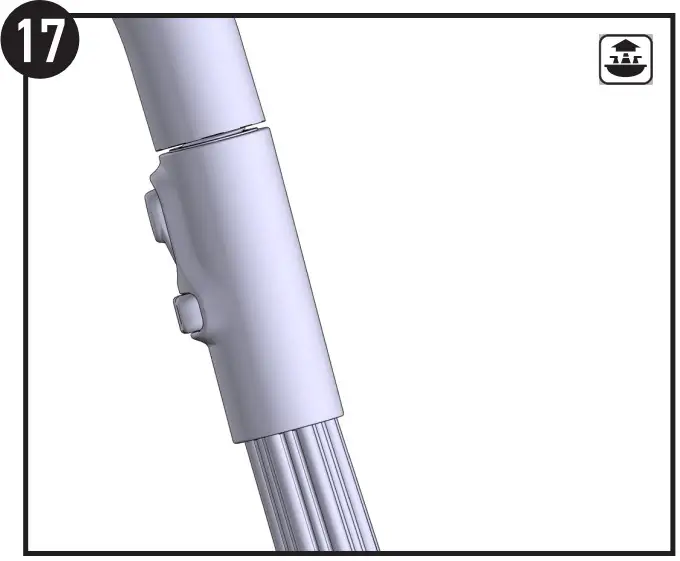 MOEN 5622BL Kitchen Sink Faucets Single Lever Pull Out Spout Hot and Cold Water Mixers - Figure 19