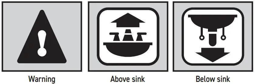 MOEN EB500E One Handle Bar Faucet - Icon Legend