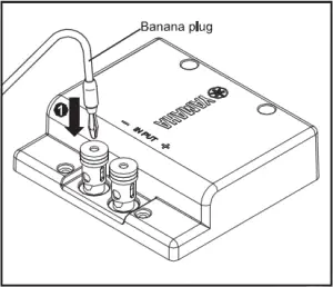banana plug connection