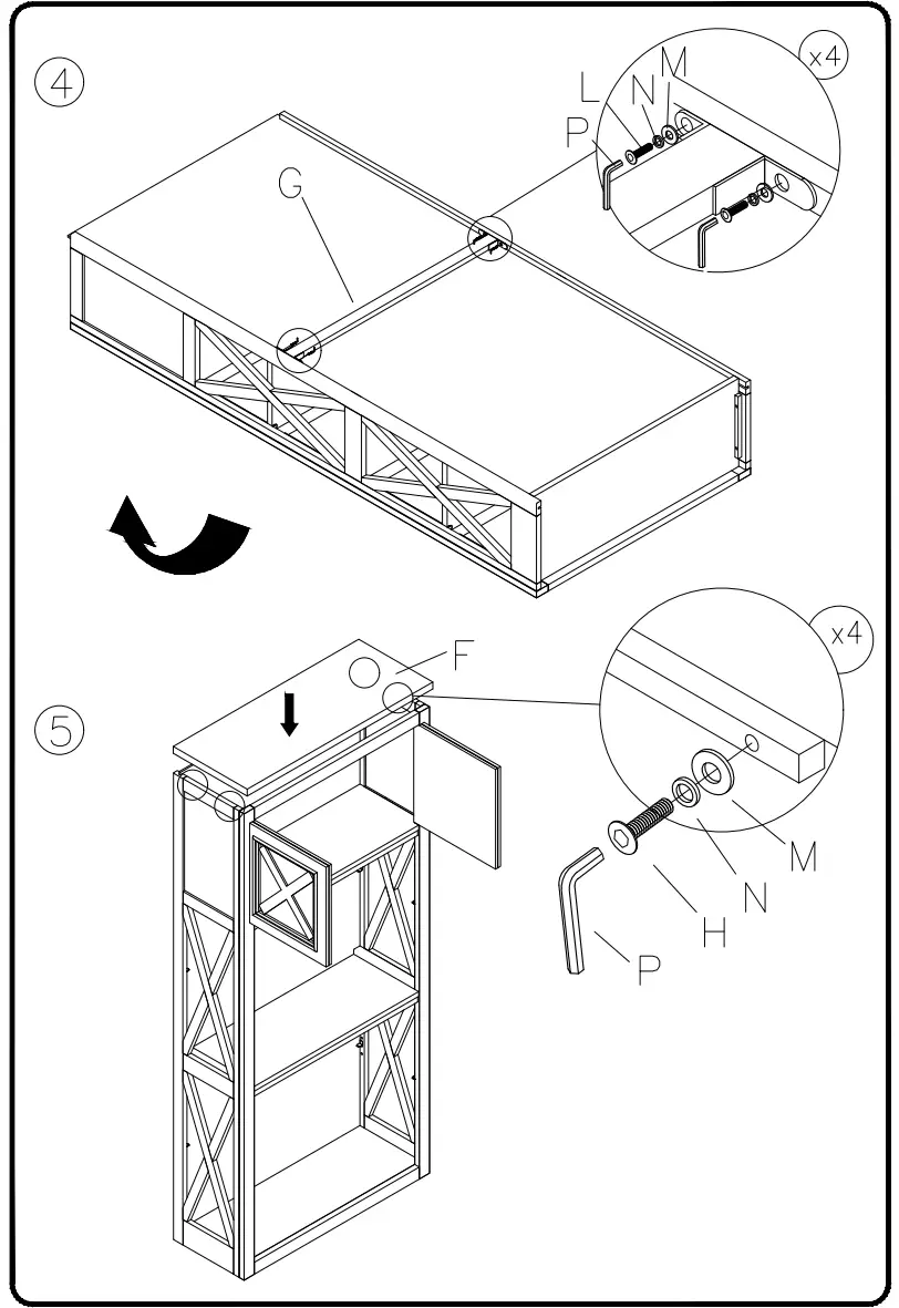 ASHLEY H64717 Bolanburg 75 Inch Bookcase - Figure 4