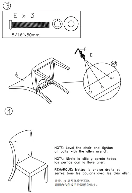 ASHLEY D728-01 Vollardi Dining Chair 3
