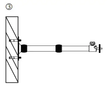 NEBULA D0724 Projector Stand User Guide - Fix the base plate onto the load-bearing wall or ceiling