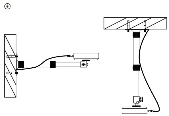 NEBULA D0724 Projector Stand User Guide - Screw the stand into the base plate until