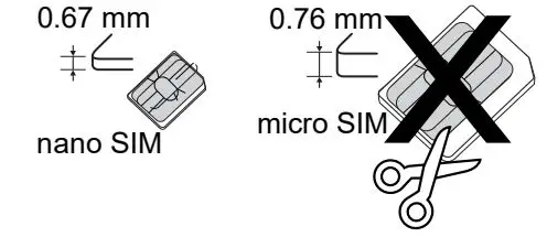 Doro 8100 Smartphone - This device only accepts nano SIM card