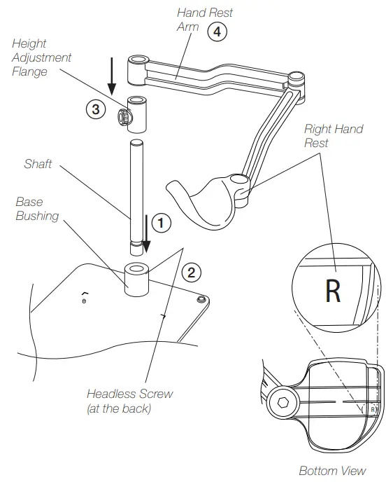 JBC RHS Articulated Hand Rest-fig3